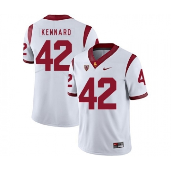 USC Trojans 42 Devon Kennard White College Football Jersey - Ujersey