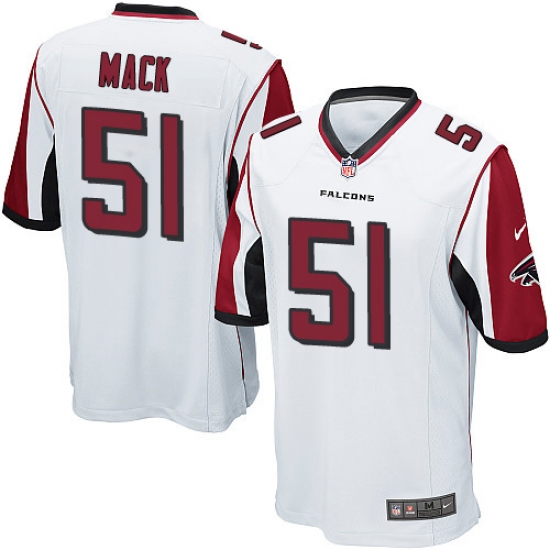 Men's Nike Atlanta Falcons #51 Alex Mack Game White NFL Jersey - Ujersey