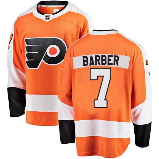 Men's Philadelphia Flyers #7 Bill Barber Fanatics Branded Orange Home Breakaway NHL Jersey - Ujersey