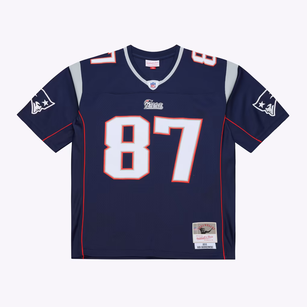 Men's New England Patriots Rob Gronkowski Mitchell & Ness Navy Retired Legacy Replica Player Jersey