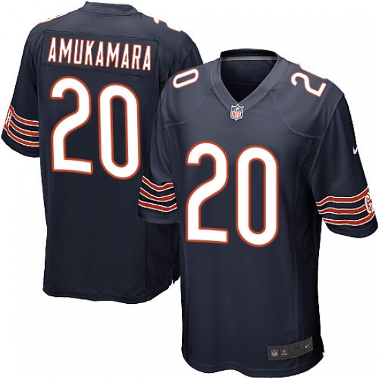 Men's Nike Chicago Bears #20 Prince Amukamara Game Navy Blue Team Color NFL Jersey - Ujersey