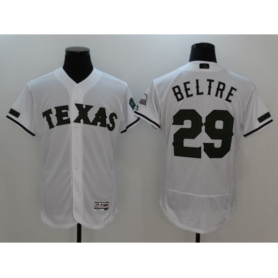 Men's Texas Rangers #29 Adrian Beltre White Cooperstown Collection Jersey - Ujersey
