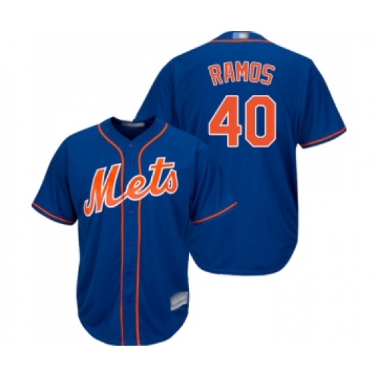 Youth New York Mets #40 Wilson Ramos Authentic Royal Blue Alternate Home Cool Base Baseball Jersey - Ujersey