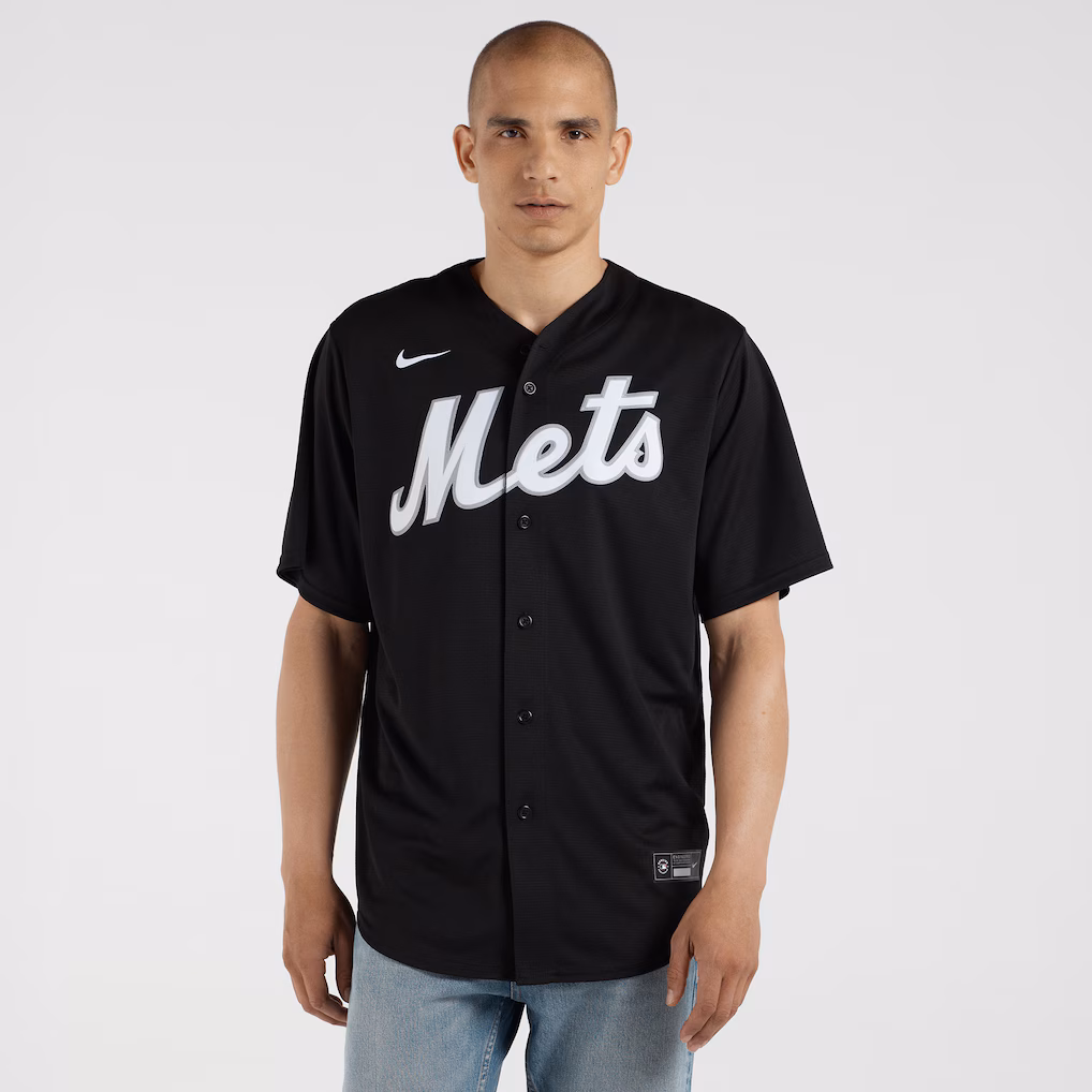Men's New York Mets Francisco Lindor Nike Black  Replica Player Jersey - Ujersey