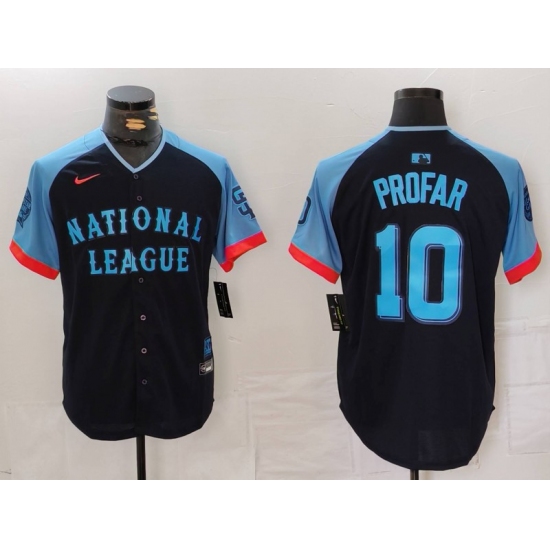 Men's San Diego Padres #10 Jurickson Profar Navy 2024 All Star Limited Stitched Jersey - Ujersey