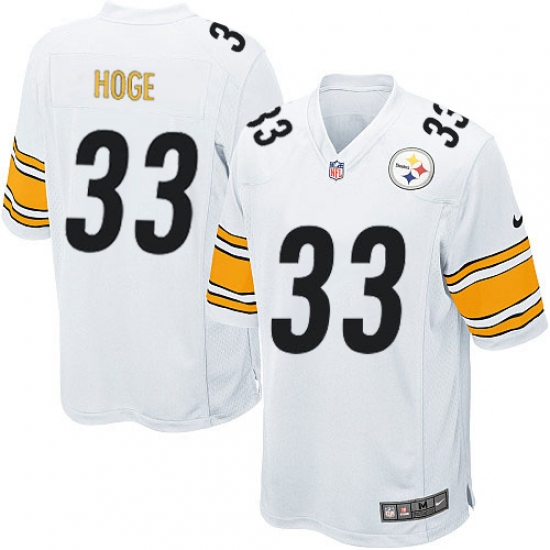 Men's Nike Pittsburgh Steelers #33 Merril Hoge Game White NFL Jersey - Ujersey