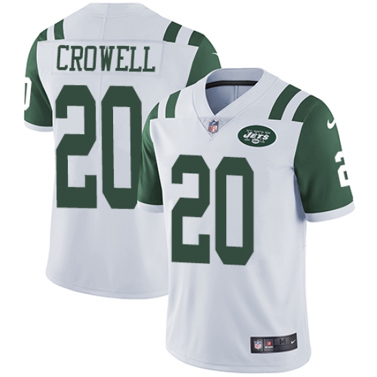 Youth Nike New York Jets #20 Isaiah Crowell White Vapor Untouchable Limited Player NFL Jersey - Ujersey