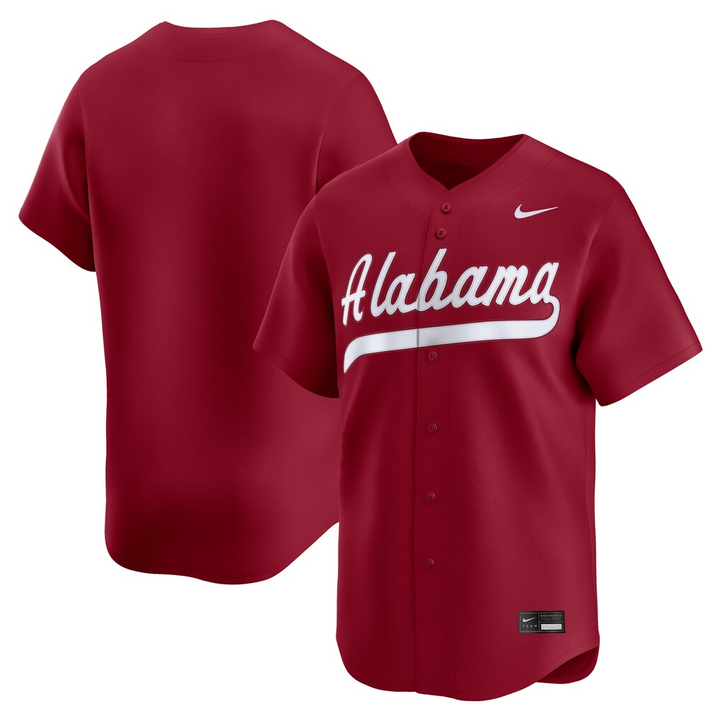 Men's Nike Crimson Alabama Crimson Tide Baseball Limited Jersey - Ujersey
