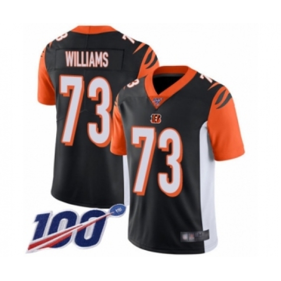 Men's Cincinnati Bengals #73 Jonah Williams Black Team Color Vapor Untouchable Limited Player 100th Season Football Jersey - Ujersey