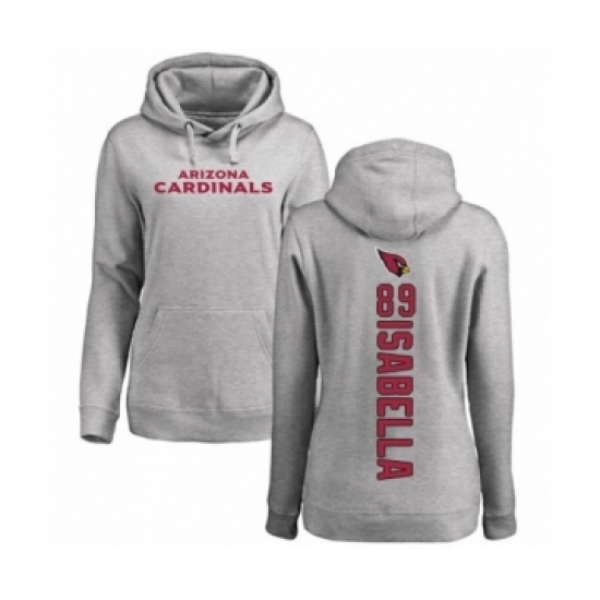Football Women's Arizona Cardinals #89 Andy Isabella Ash Backer Pullover Hoodie - Ujersey