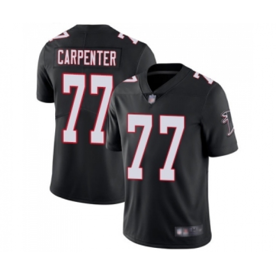 Men's Atlanta Falcons #77 James Carpenter Black Alternate Vapor Untouchable Limited Player Football Jersey - Ujersey