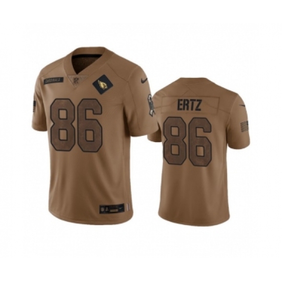 Men's Nike Arizona Cardinals #86 Zach Ertz 2023 Brown Salute To Service Limited Football Stitched Jersey - Ujersey