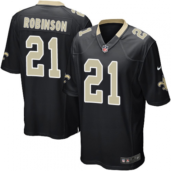 Men's Nike New Orleans Saints #21 Patrick Robinson Game Black Team Color NFL Jersey - Ujersey