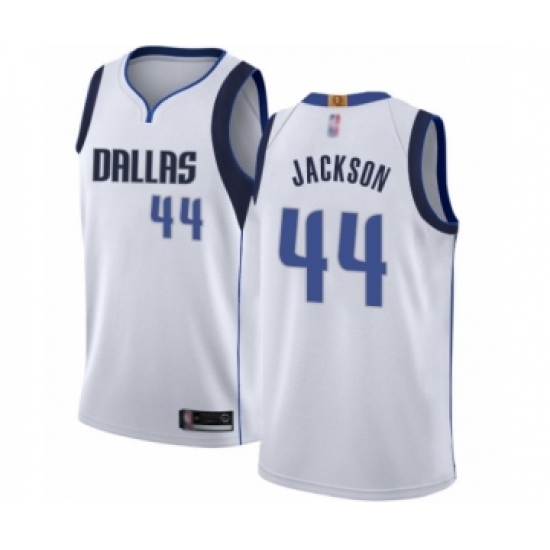 Youth Dallas Mavericks #44 Justin Jackson Swingman White Basketball Jersey - Association Edition - Ujersey