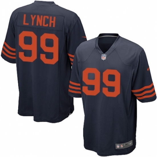 Men's Nike Chicago Bears #99 Aaron Lynch Game Navy Blue Alternate NFL Jersey - Ujersey