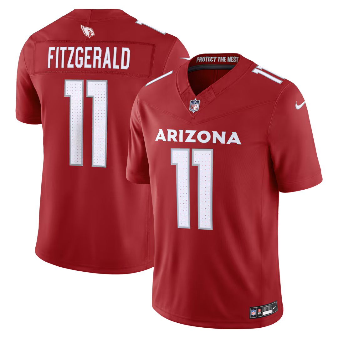 Men's Arizona Cardinals Larry Fitzgerald Nike Cardinal Vapor F.U.S.E. Stitched Retired Limited Jersey - Ujersey