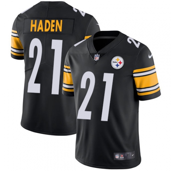 Youth Nike Pittsburgh Steelers #21 Joe Haden Black Team Color Vapor Untouchable Limited Player NFL Jersey - Ujersey