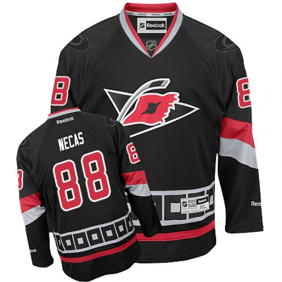 Women's Reebok Carolina Hurricanes #88 Martin Necas Authentic Black Third NHL Jersey - Ujersey