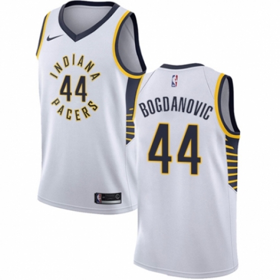 Youth Nike Indiana Pacers #44 Bojan Bogdanovic Authentic White NBA Jersey - Association Edition - Ujersey