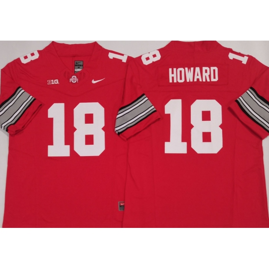 Men's Ohio State Buckeyes #18 Will Howard Red 2025 F.U.S.E. Limited Stitched Jersey - Ujersey