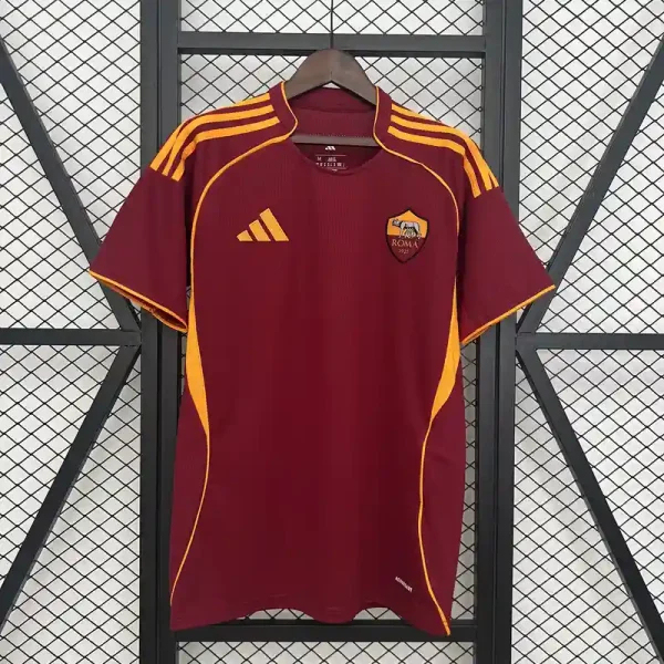 Roma Soccer Jersey Home Custom Shirt 2025/26 - ujerseystore