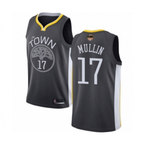Men's Golden State Warriors #17 Chris Mullin Swingman Black 2019 Basketball Finals Bound Basketball Jersey - Statement Edition - Ujersey