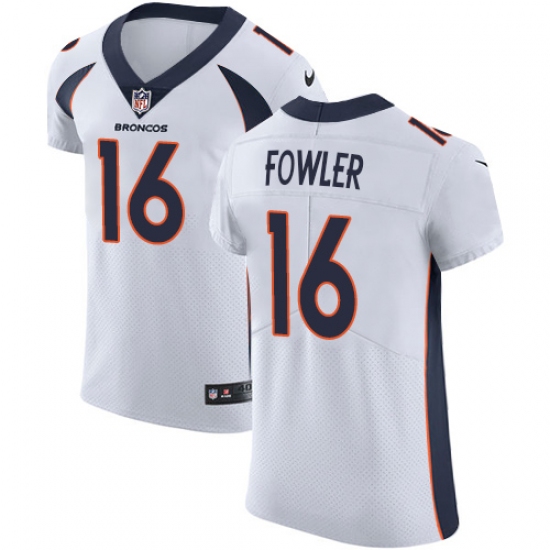 Men's Nike Denver Broncos #16 Bennie Fowler White Vapor Untouchable Elite Player NFL Jersey - Ujersey