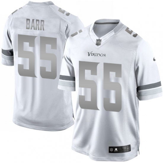 Men's Nike Minnesota Vikings #55 Anthony Barr Limited White Platinum NFL Jersey - Ujersey