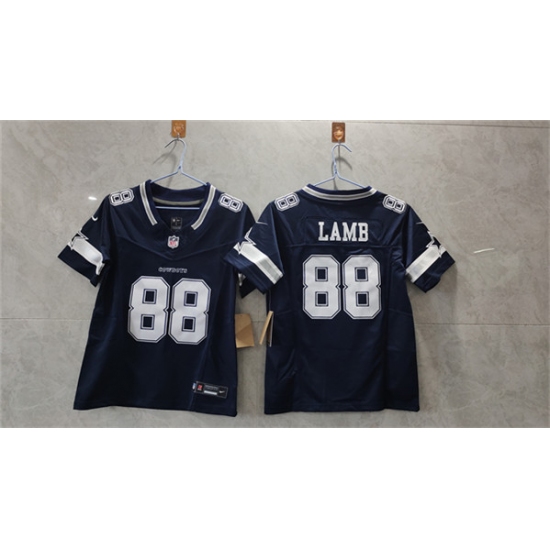 Women's Dallas Cowboys #88 CeeDee Lamb Navy 2023 F.U.S.E. Limited Football Stitched Jersey(Run Small) - Ujersey