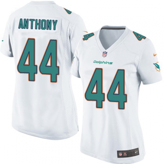 Women's Nike Miami Dolphins #44 Stephone Anthony Game White NFL Jersey - Ujersey