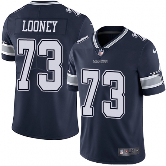 Men's Nike Dallas Cowboys #73 Joe Looney Navy Blue Team Color Vapor Untouchable Limited Player NFL Jersey - Ujersey