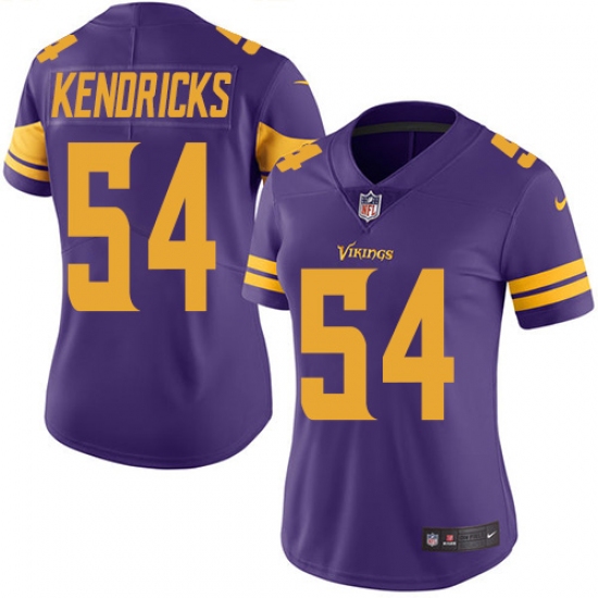 Women's Nike Minnesota Vikings #54 Eric Kendricks Elite Purple Rush Vapor Untouchable NFL Jersey - Ujersey