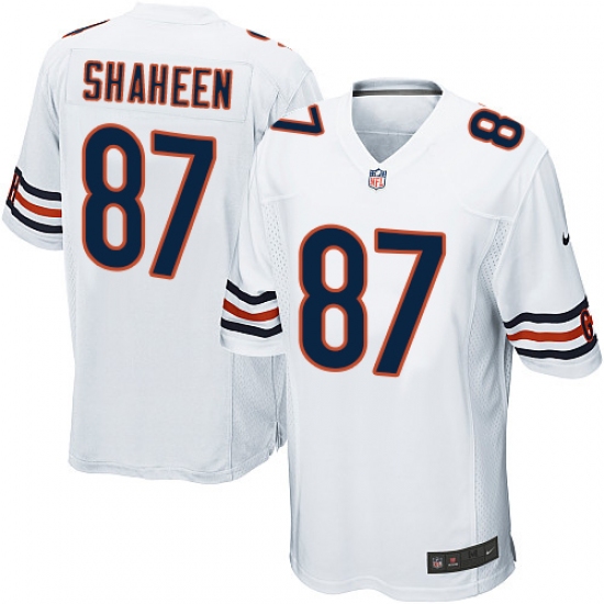 Men's Nike Chicago Bears #87 Adam Shaheen Game White NFL Jersey - Ujersey
