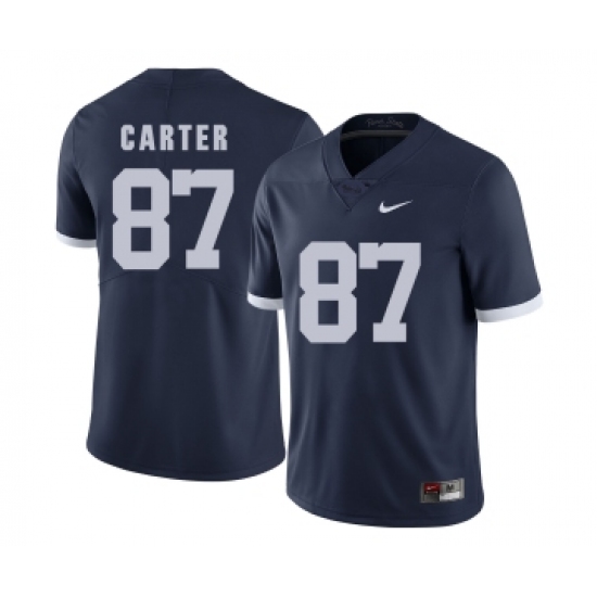 Penn State Nittany Lions 87 Kyle Carter Navy College Football Jersey - Ujersey