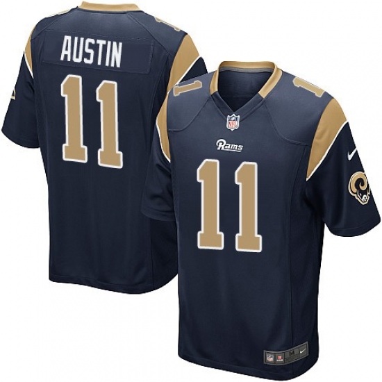 Men's Nike Los Angeles Rams #11 Tavon Austin Game Navy Blue Team Color NFL Jersey - Ujersey
