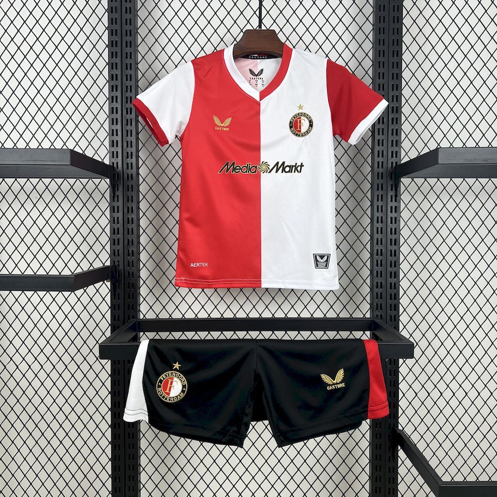 Feyenoord Football Jersey Home Kids Kit Jersey+Shorts 2025/26 - U-jersey
