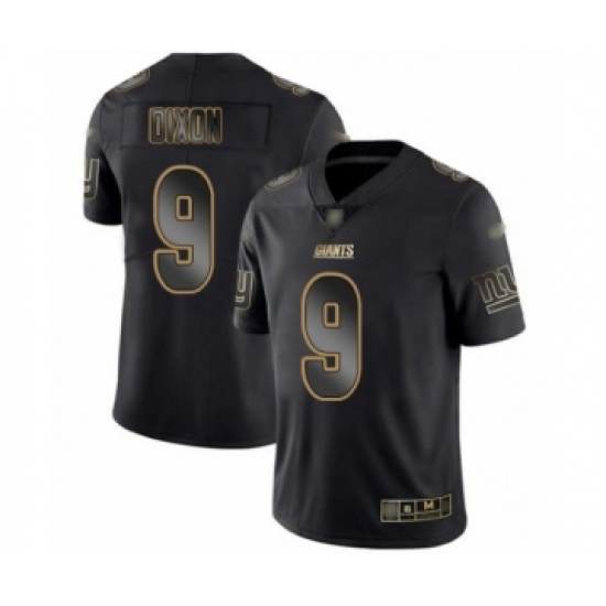 Men's New York Giants #9 Riley Dixon Black Gold Vapor Untouchable Limited Football Jersey - Ujersey