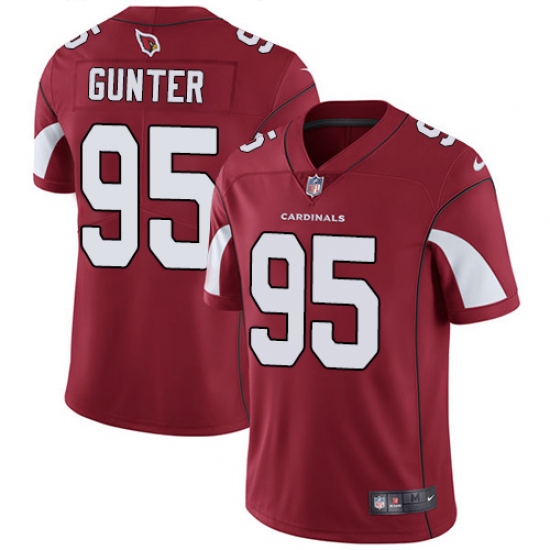 Youth Nike Arizona Cardinals #95 Rodney Gunter Red Team Color Vapor Untouchable Limited Player NFL Jersey - Ujersey