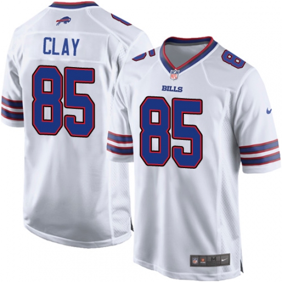 Men's Nike Buffalo Bills #85 Charles Clay Game White NFL Jersey - Ujersey