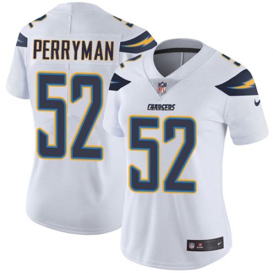 Women's Nike Los Angeles Chargers #52 Denzel Perryman Elite White NFL Jersey - Ujersey