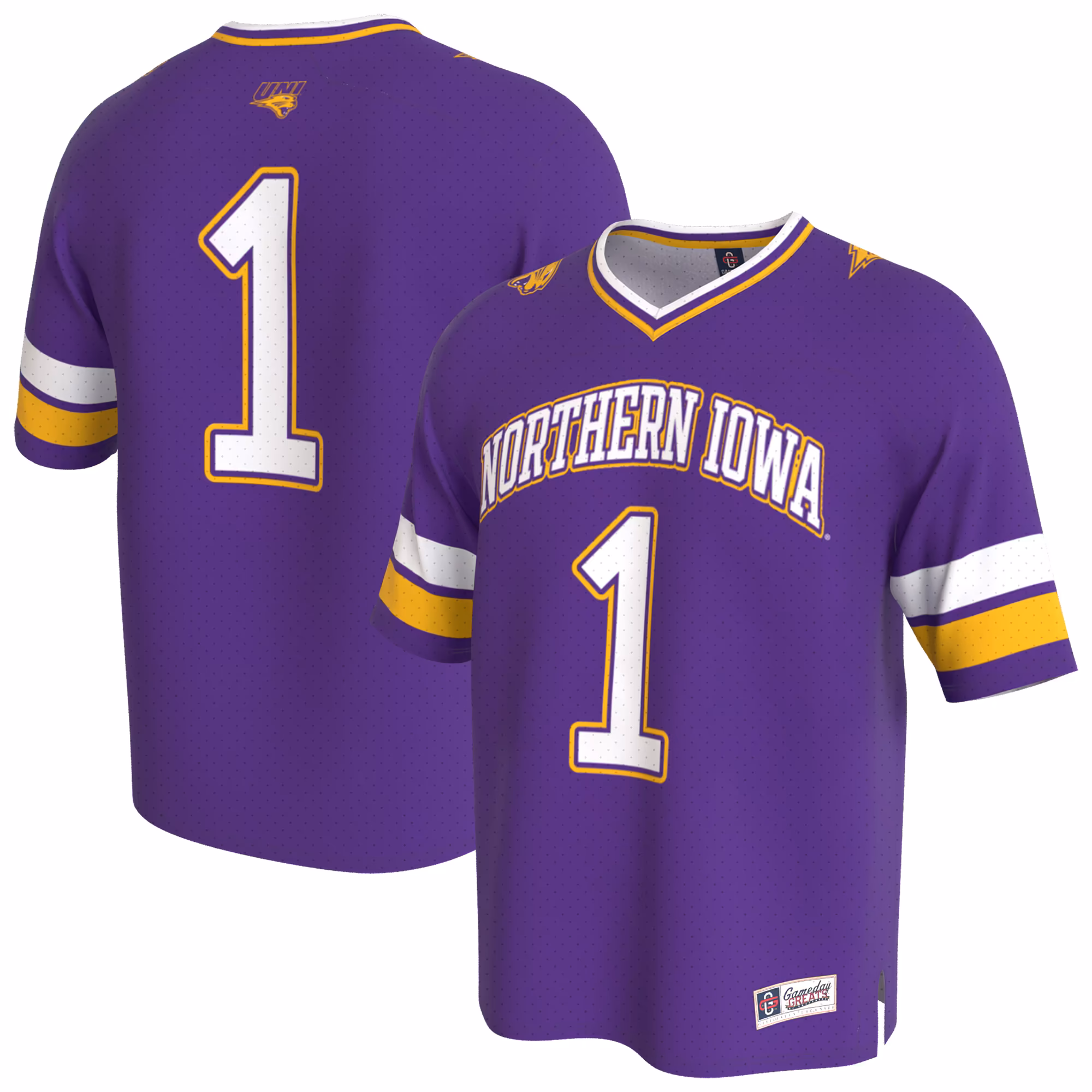Youth GameDay Greats Purple Northern Iowa Panthers Lightweight Collegiate Football Fashion Jersey