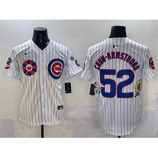 Men's Chicago Cubs #52 Pete Crow-Armstrong White 2025 Tokyo Series Limited Stitched Baseball Jersey - Ujersey