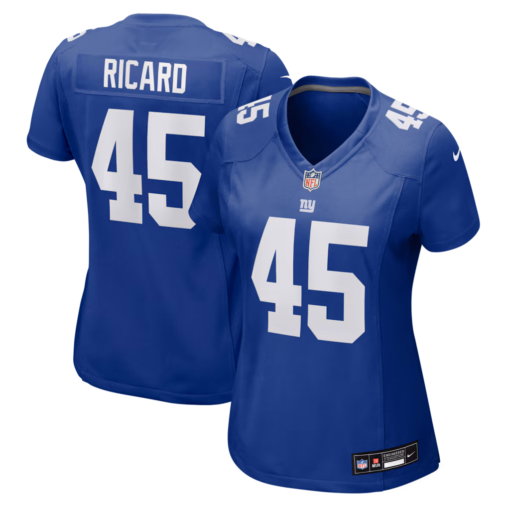 Women's New York Giants Patrick Ricard Nike Royal Team Game Jersey - Ujersey