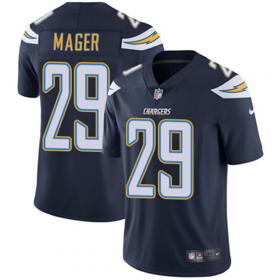 Youth Nike Los Angeles Chargers #29 Craig Mager Navy Blue Team Color Vapor Untouchable Limited Player NFL Jersey - Ujersey