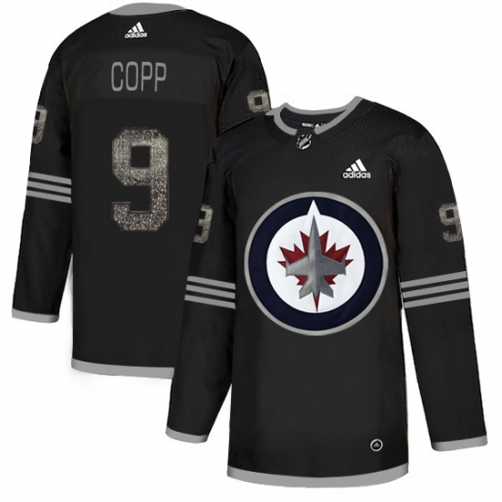 Men's Adidas Winnipeg Jets #9 Andrew Copp Black Authentic Classic Stitched NHL Jersey - Ujersey