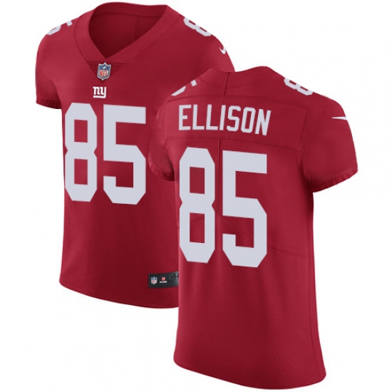 Men's Nike New York Giants #85 Rhett Ellison Red Alternate Vapor Untouchable Elite Player NFL Jersey - Ujersey