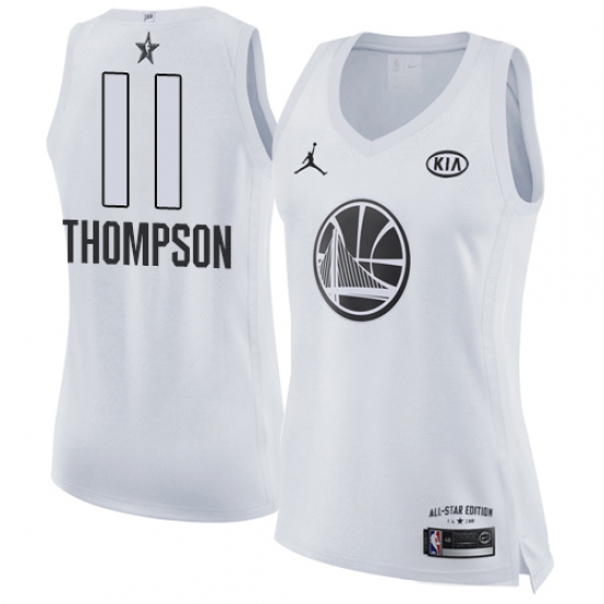 Women's Nike Jordan Golden State Warriors #11 Klay Thompson Swingman White 2018 All-Star Game NBA Jersey - Ujersey