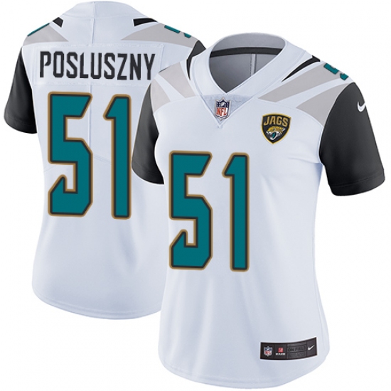 Women's Nike Jacksonville Jaguars #51 Paul Posluszny Elite White NFL Jersey - Ujersey