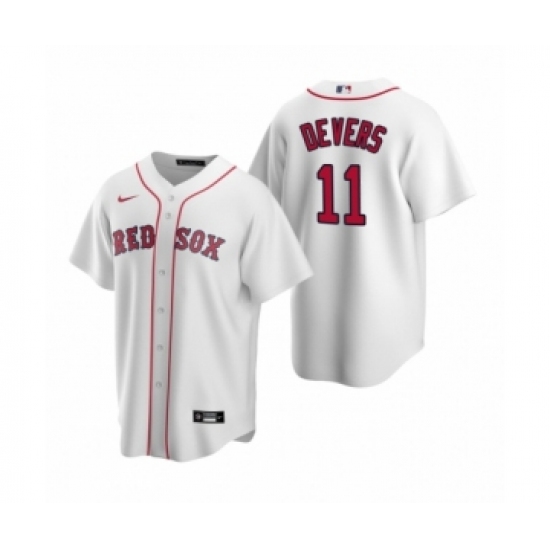 Men's Boston Red Sox #11 Rafael Devers Nike White Replica Home Jersey - Ujersey