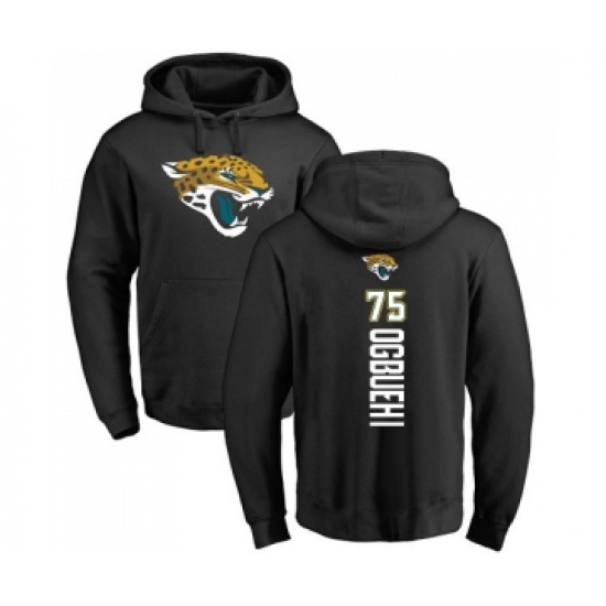 Football Jacksonville Jaguars #75 Cedric Ogbuehi Black Backer Pullover Hoodie - Ujersey